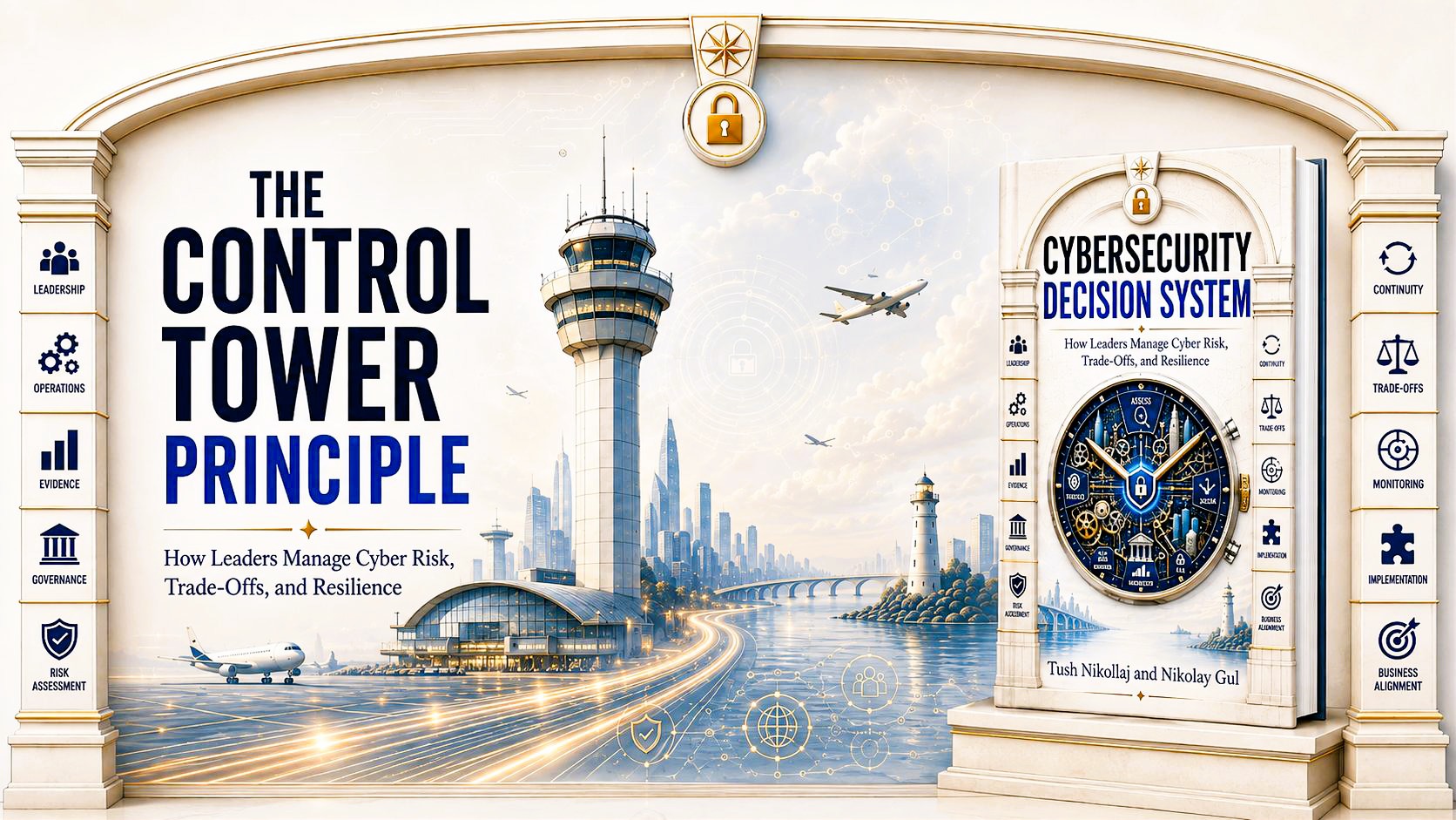 Cybersecurity Decision System by Tush Nikollaj and Nikolay Gul — Control Tower Principle audio cover